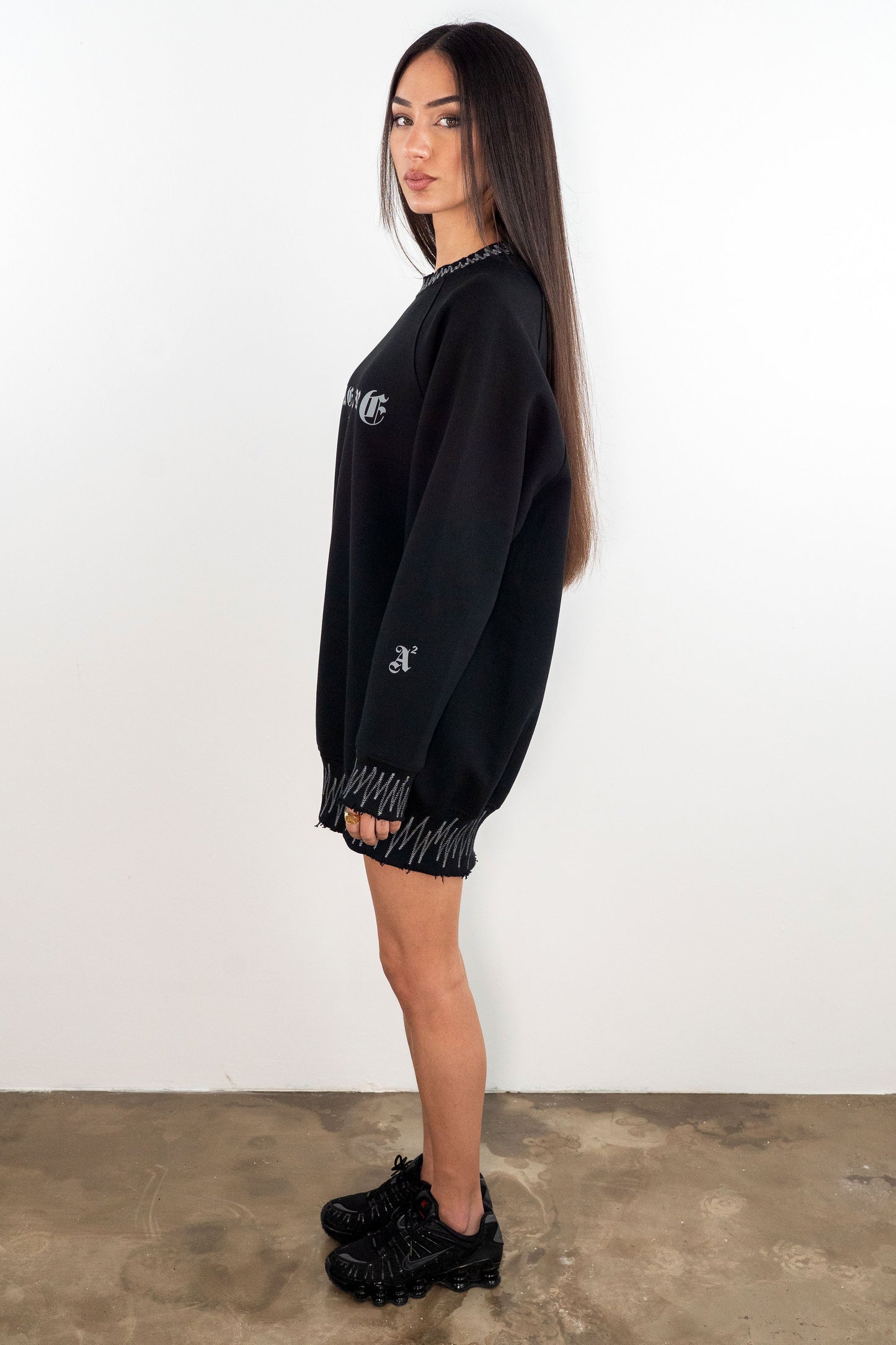 Gray Aquelarre logo dress