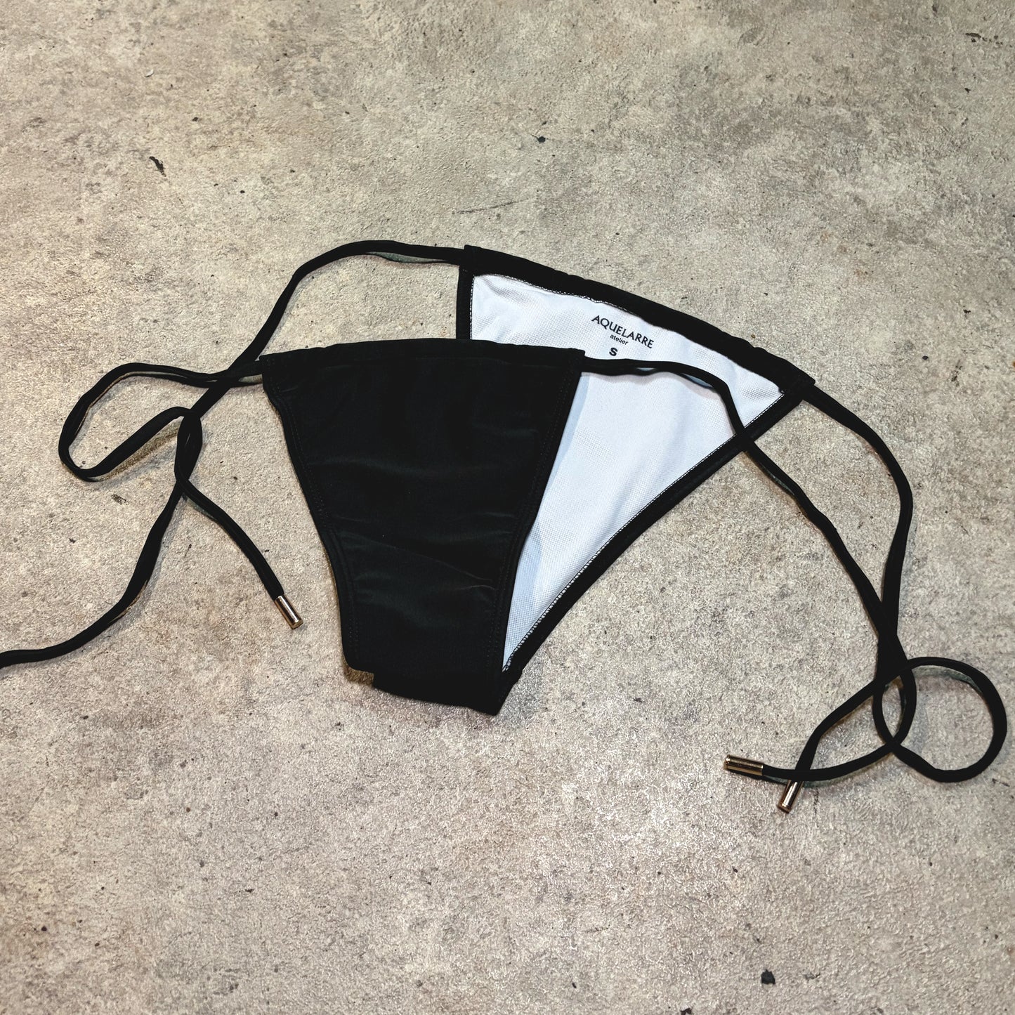 Golden Logo Bikini (Black)