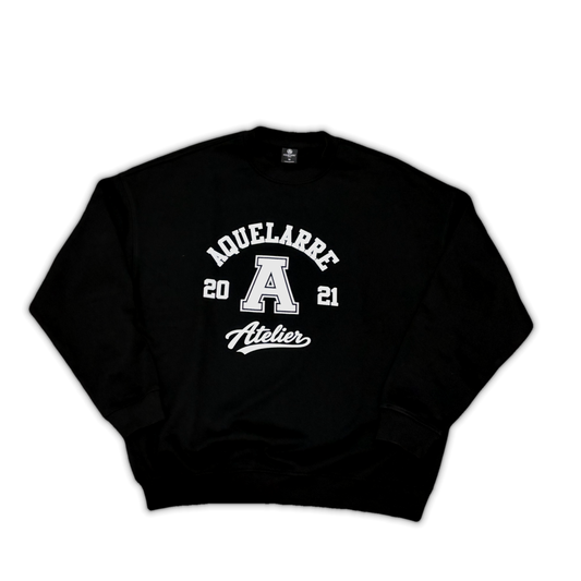 University Black Crewneck