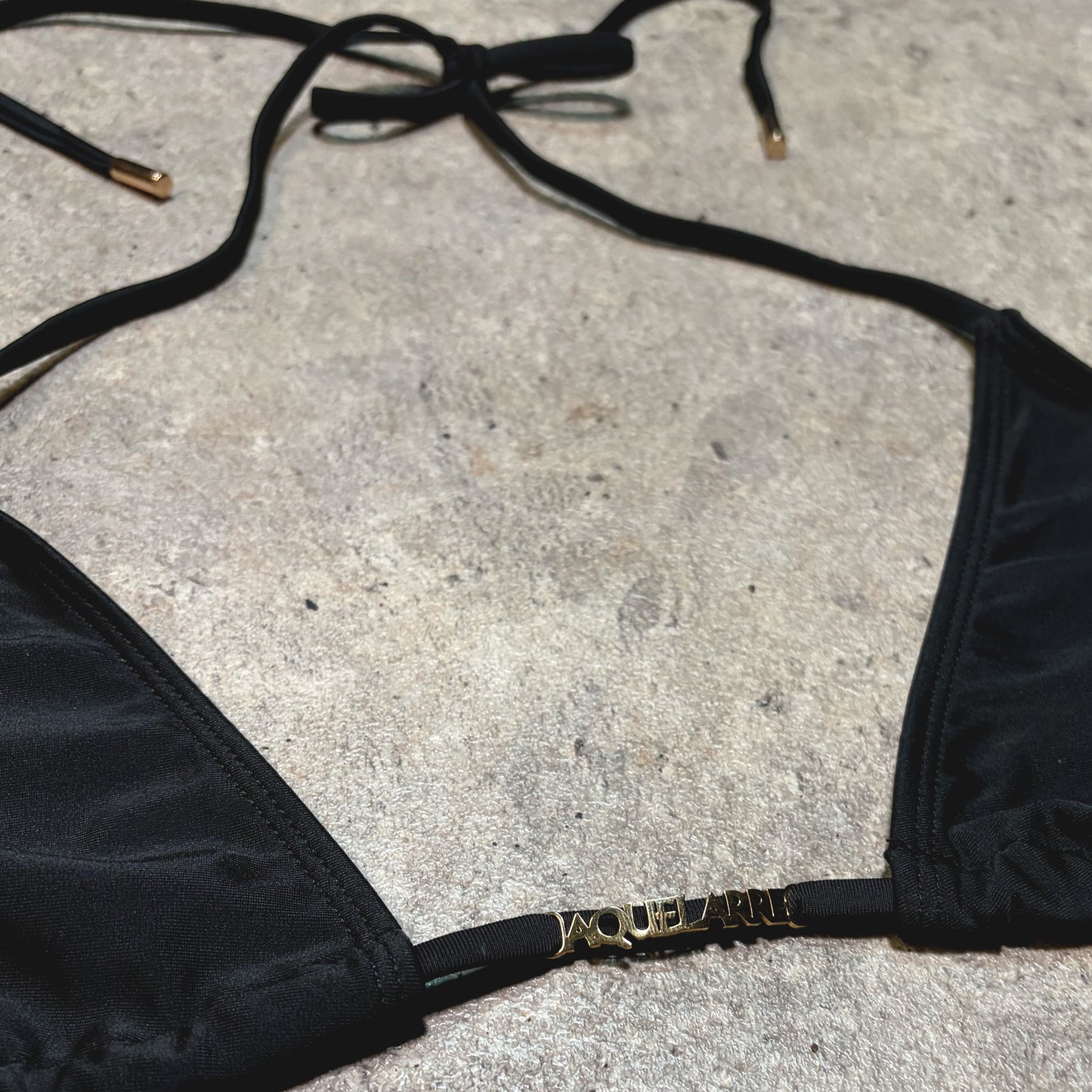 Golden Logo Bikini  (Black)