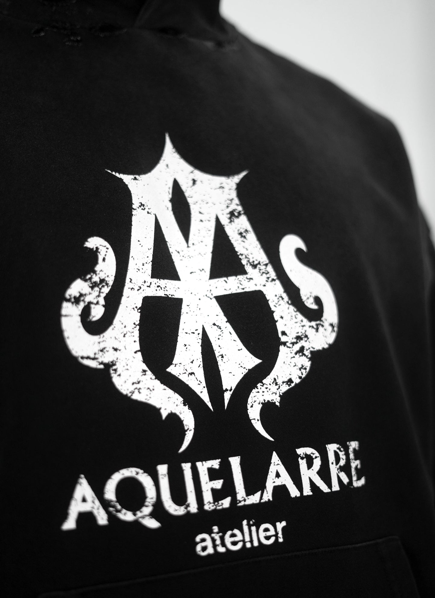 Distressed Logo Hoodie