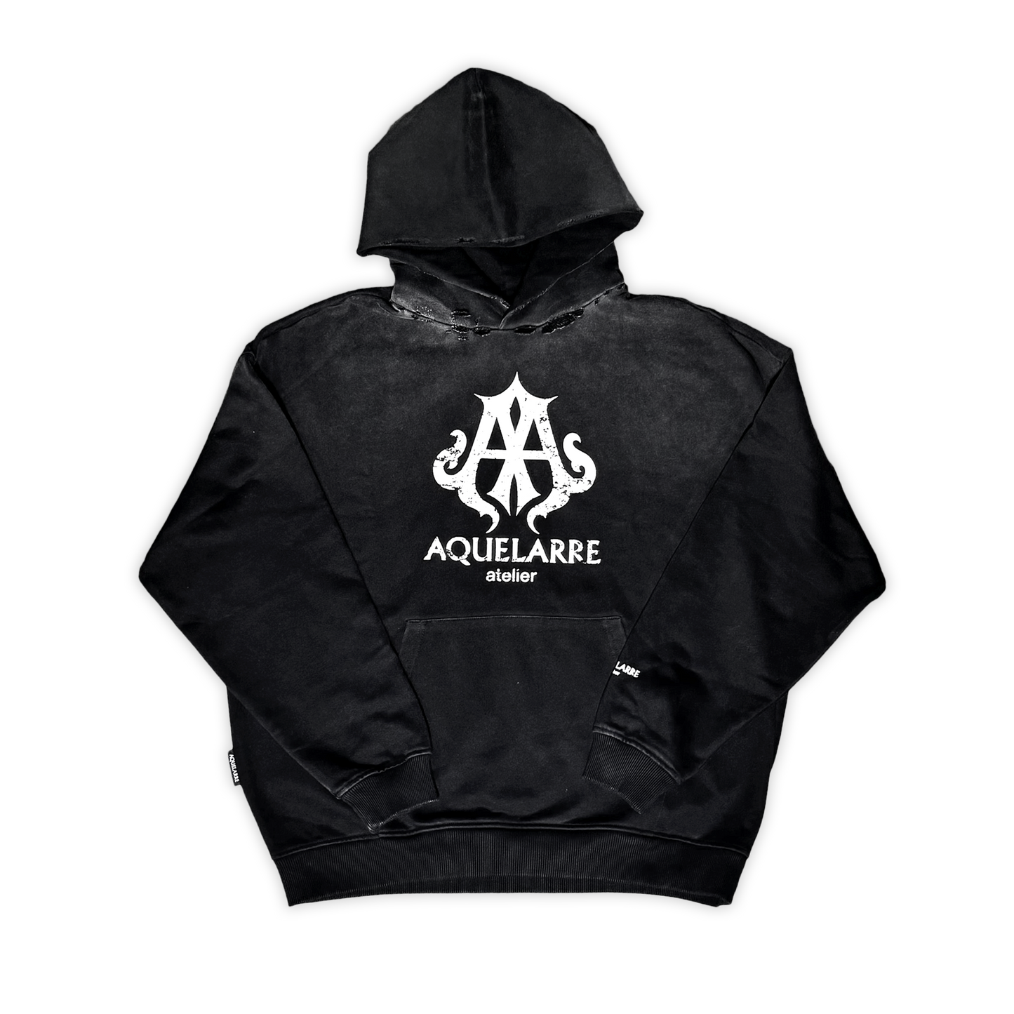 Distressed Logo Hoodie