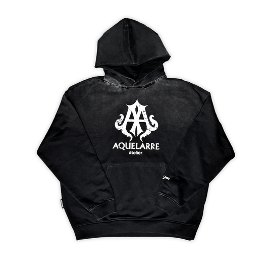 Distressed Logo Hoodie