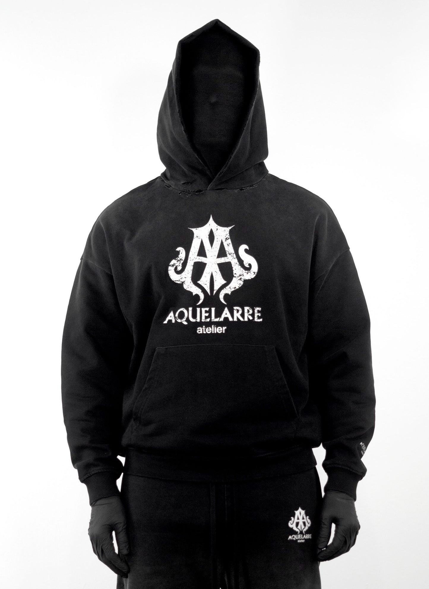 Distressed Logo Hoodie