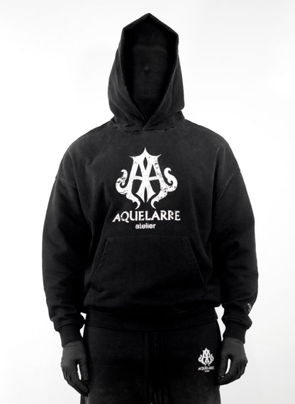 Distressed Logo Hoodie