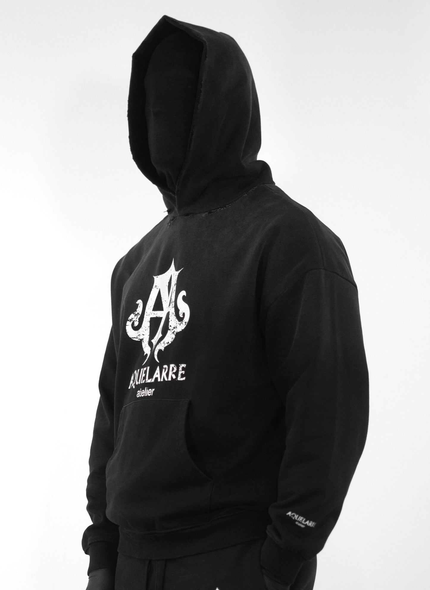 Distressed Logo Hoodie