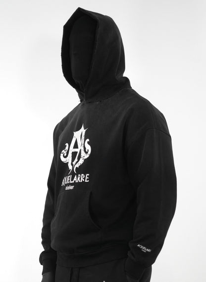 Distressed Logo Hoodie